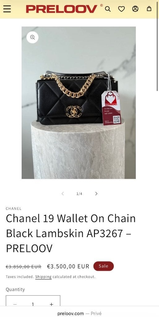 Chanel Schoudertas Chanel 19 Wallet on a Chain Small, Enlèvement ou Envoi, Neuf, Noir, Cuir