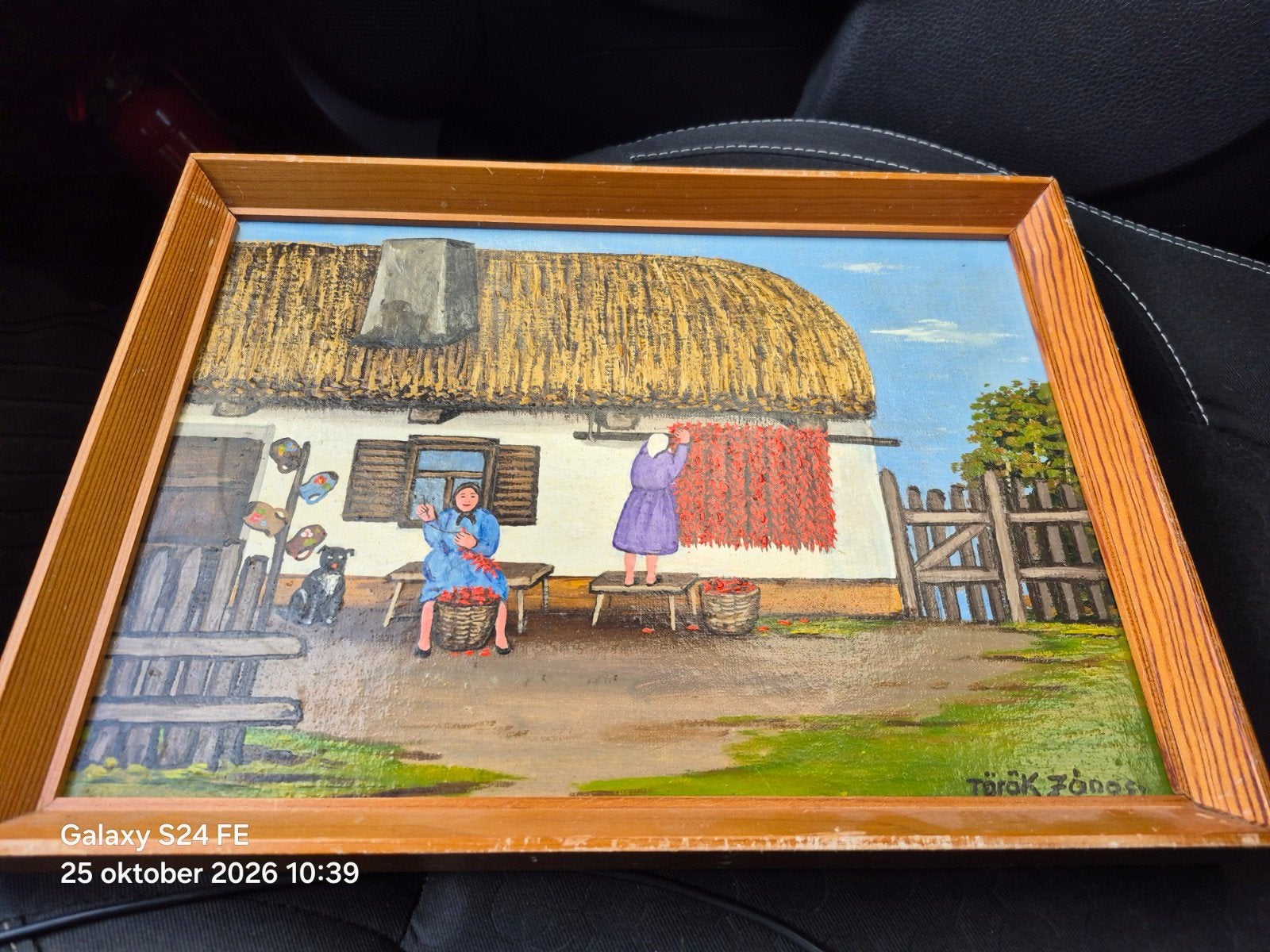 Art hongrois, Antiquités & Art, Enlèvement ou Envoi, Signé, Peinture à l'huile, Panneau