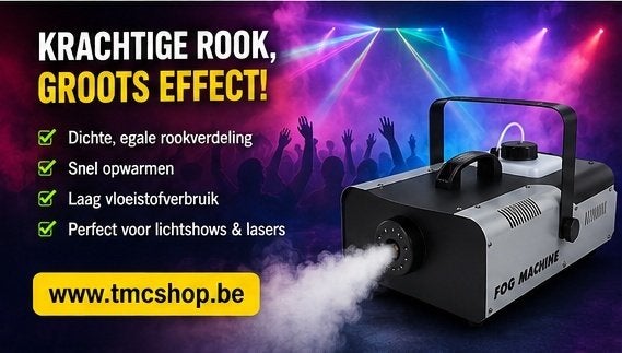 FIRST CLASS ROOKMACHINE 3000W DMX + Remote, Ophalen of Verzenden, Nieuw, Licht, Geluidgestuurd
