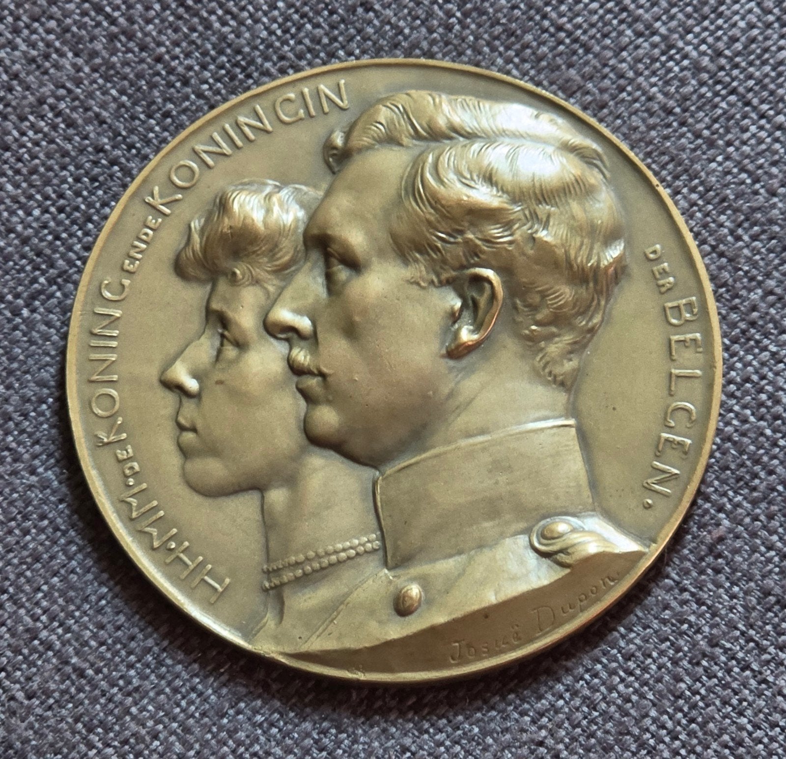 medaille 1912 Blijde Intrede Albert & Elisabeth Antwerpen, Enlèvement ou Envoi