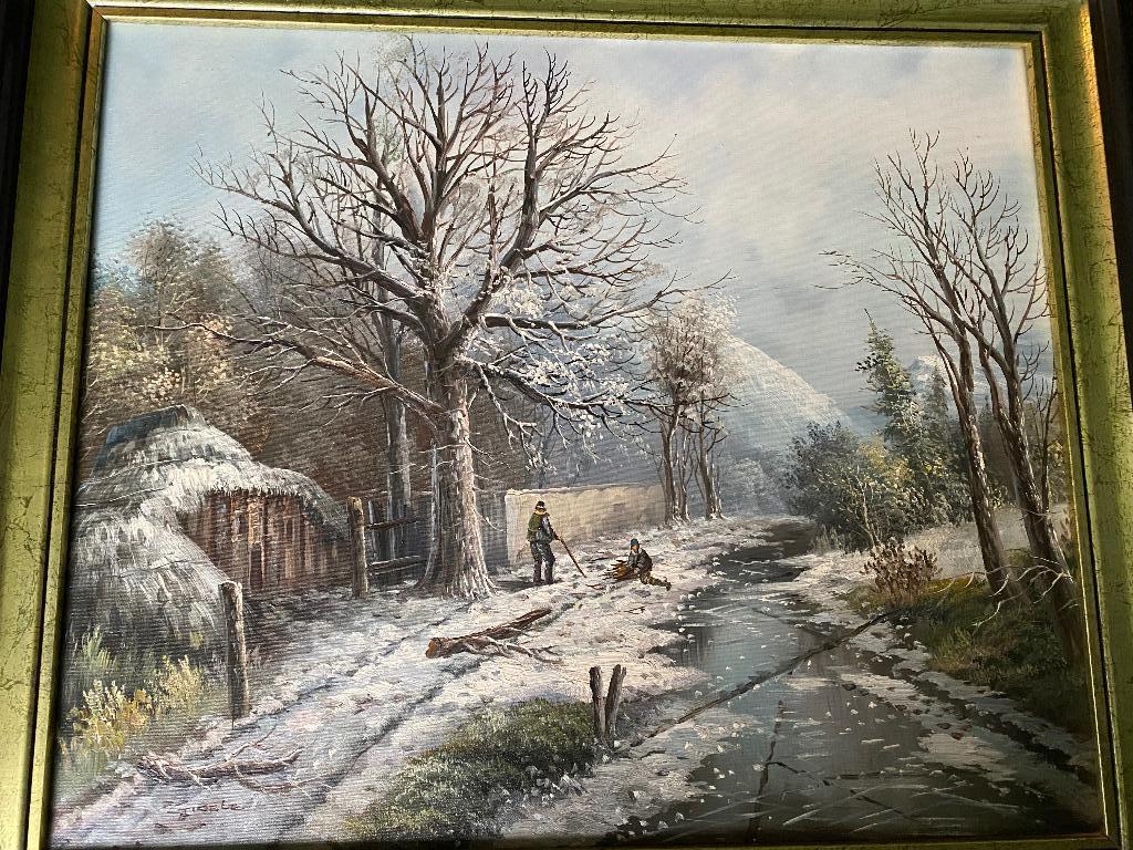 Schilderij in perfecte staat, olie op doek?, Antiek en Kunst, Kunst | Schilderijen | Klassiek, Ophalen