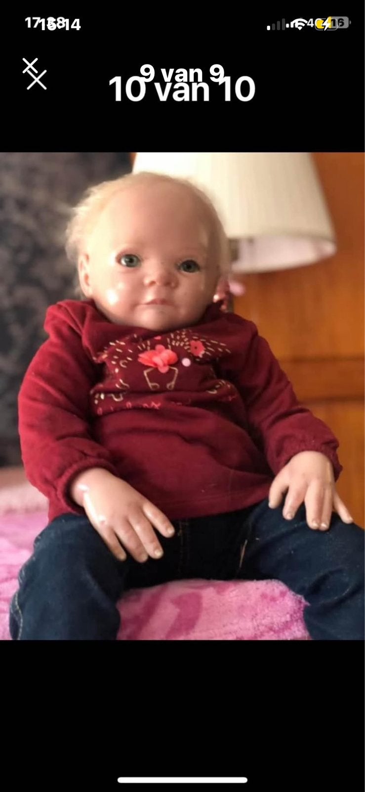 Reborn baby, Verzamelen, Poppen, Ophalen of Verzenden, Gebruikt, Pop, Levensecht of Reborn