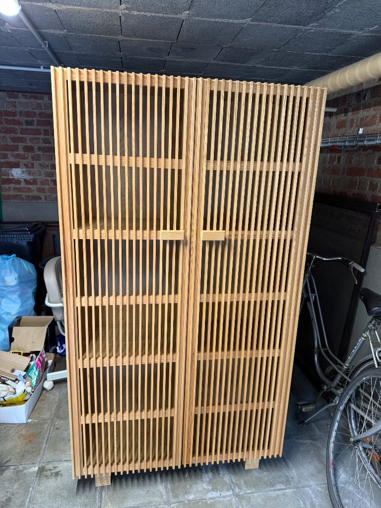 Kast, Maison & Meubles, Armoires | Vitrines, Avec tablette(s), Utilisé, Chêne, 150 à 200 cm