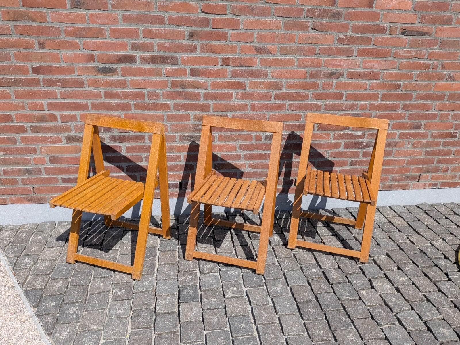 Aldo Jacober Trieste klapstoelen – set van 3, Enlèvement, Bois