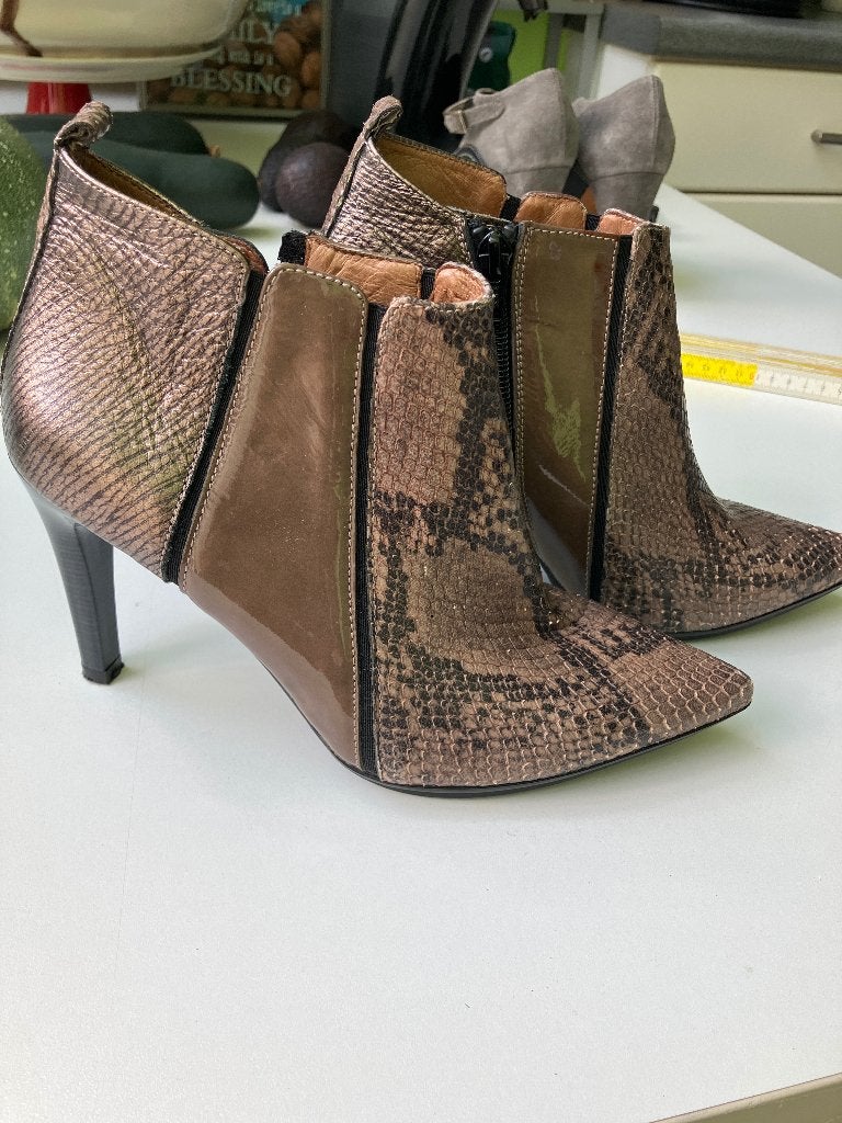 Bottillons HISPANITAS T36 1/2, Chaussures à haut talons, Brun, Enlèvement, HISPANITAS