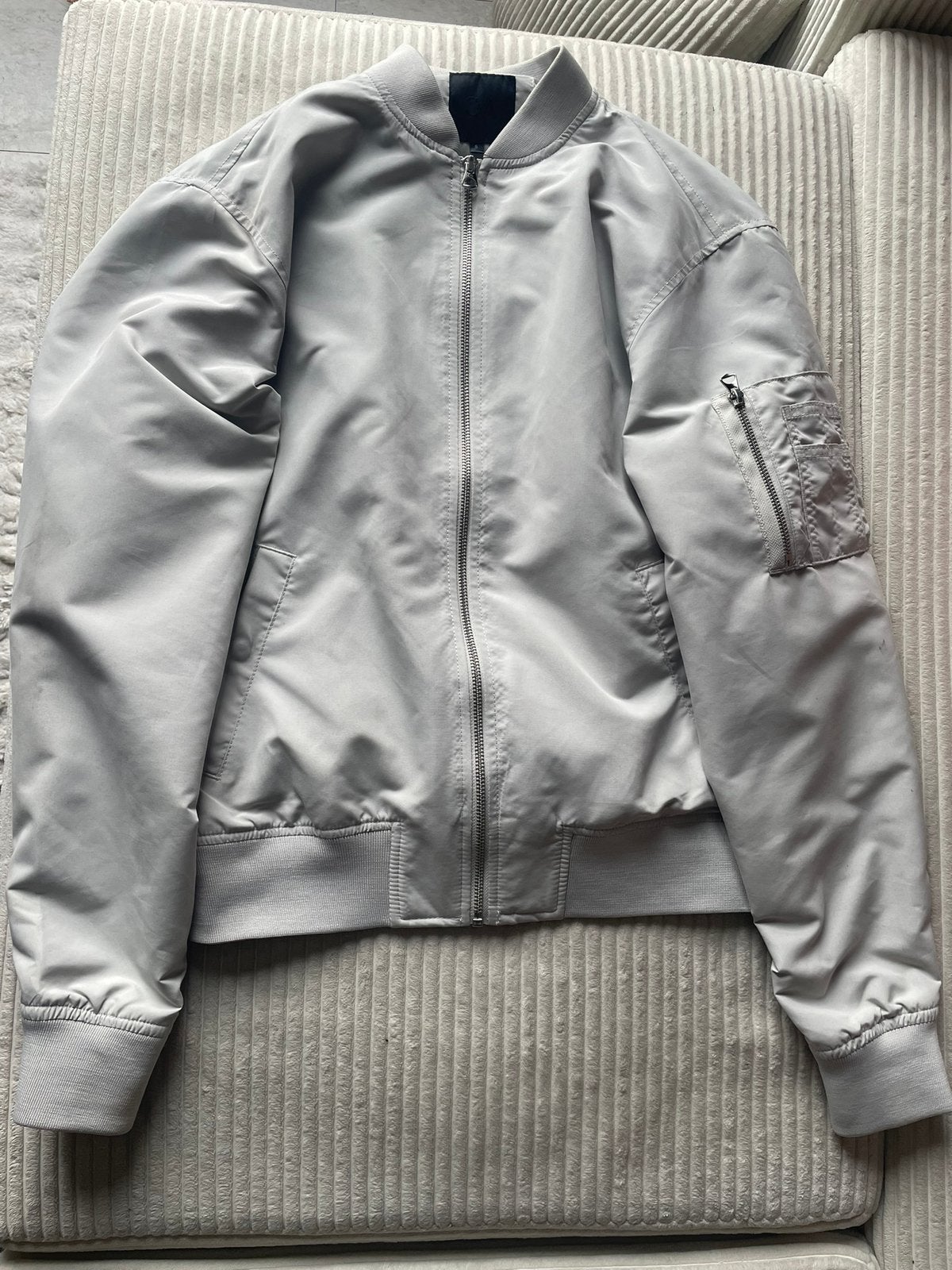 Bombers blanc Homme, Enlèvement ou Envoi, Comme neuf, Taille 46 (S) ou plus petite, Blanc