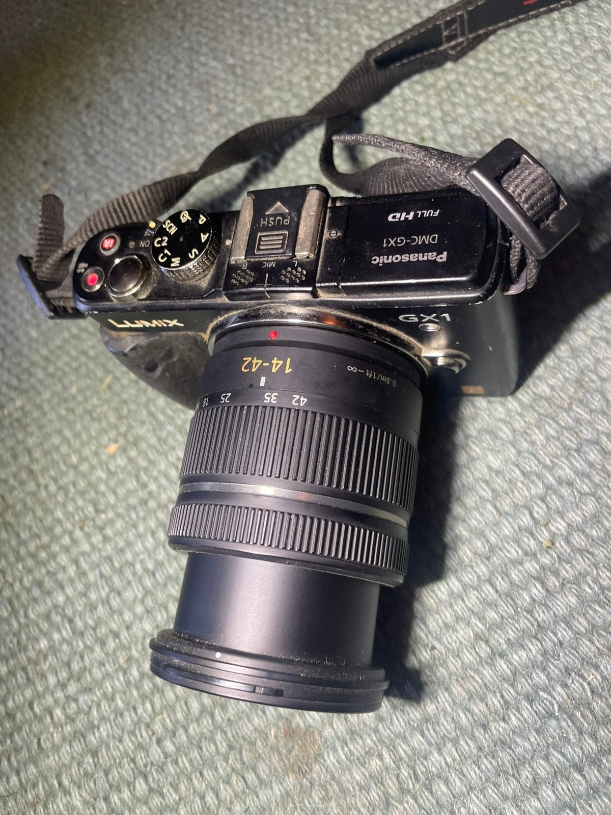 Panasonic Lumix GX-1 + 14-42mm lens compact mirrorless, Carte mémoire, Moins de 8x, Panasonic, Enlèvement ou Envoi