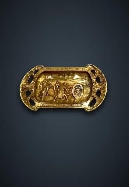 Opbergbakje of een klein bronzen herdenkingsbakje, Ophalen, Brons