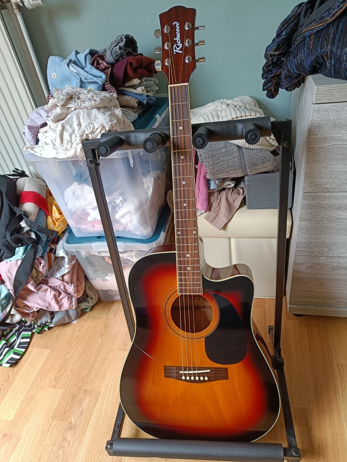 Richwood RD-12-CESB, Enlèvement, Comme neuf, Guitare Western ou Guitare Folk