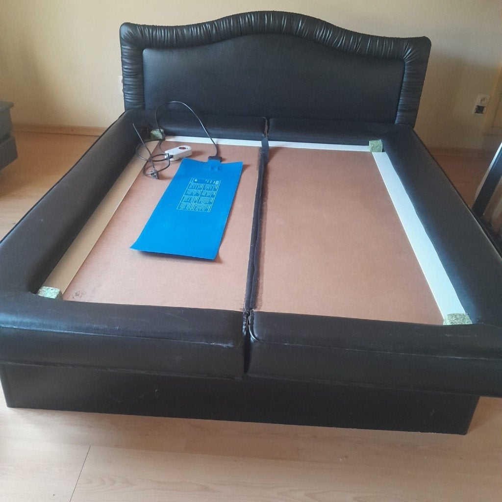 Bedframe voor waterbed, Huis en Inrichting, Ophalen, Gebruikt, Zwart, Tweepersoons