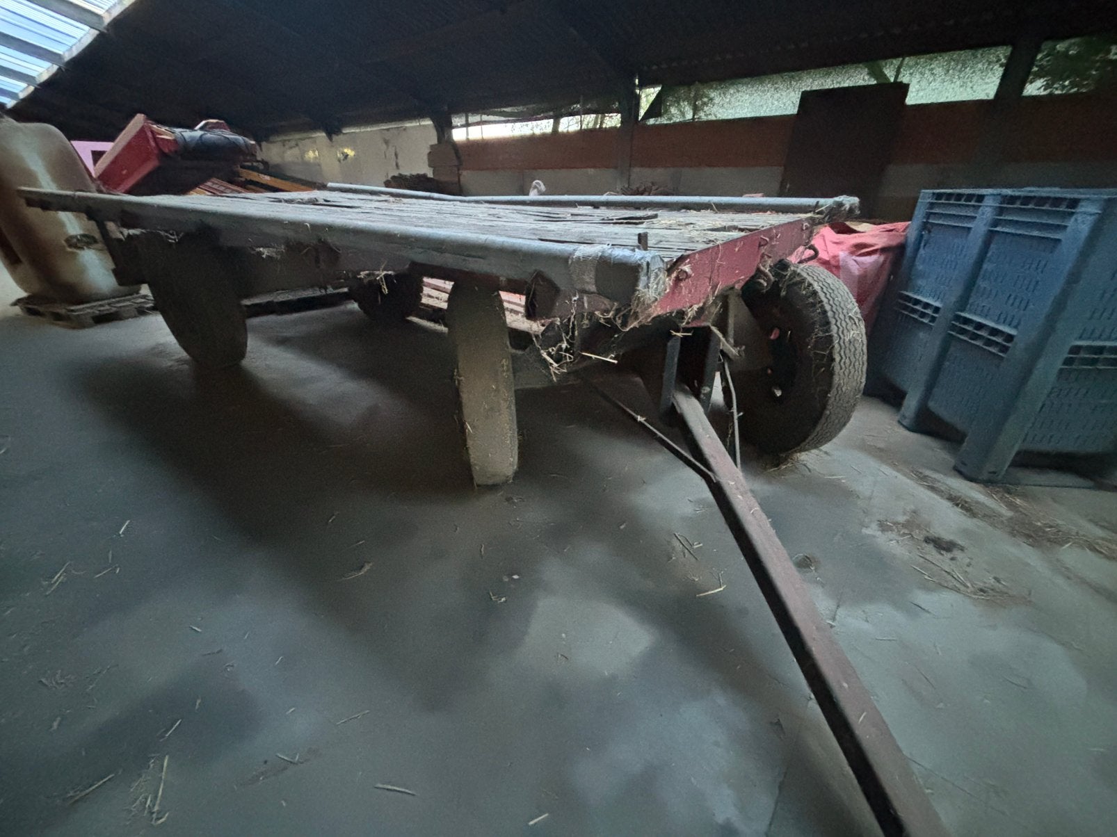 Hooiwagen/platte wagen, Ophalen