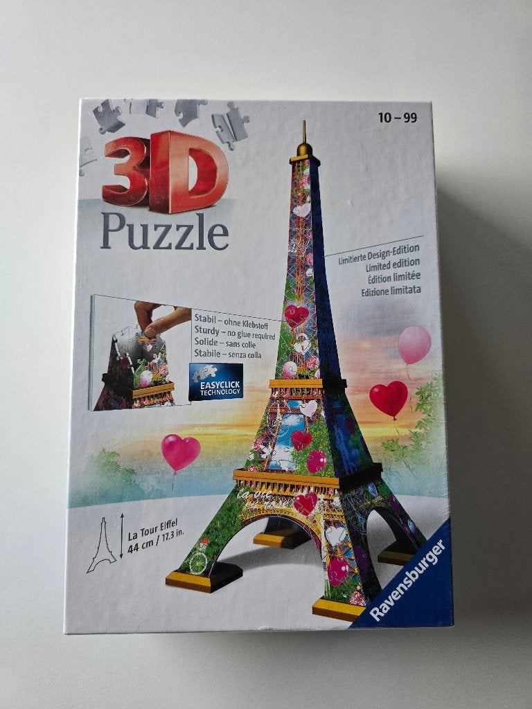Ravensburger 3D puzzel Eiffeltoren LIMITED EDITION, Ophalen of Verzenden, Minder dan 500 stukjes, Nieuw, Rubik's of 3D-puzzel