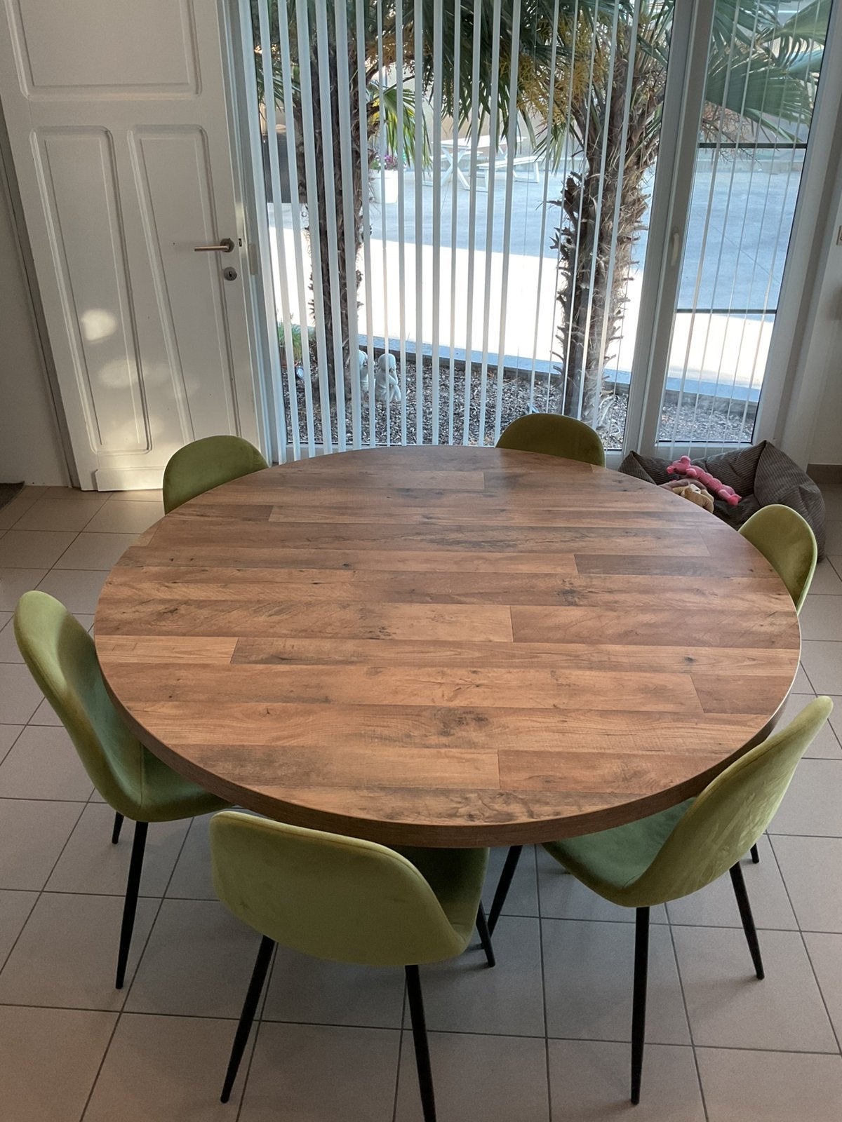 Ronde eettafel te koop, Huis en Inrichting, Tafels | Eettafels, Ophalen, Zo goed als nieuw