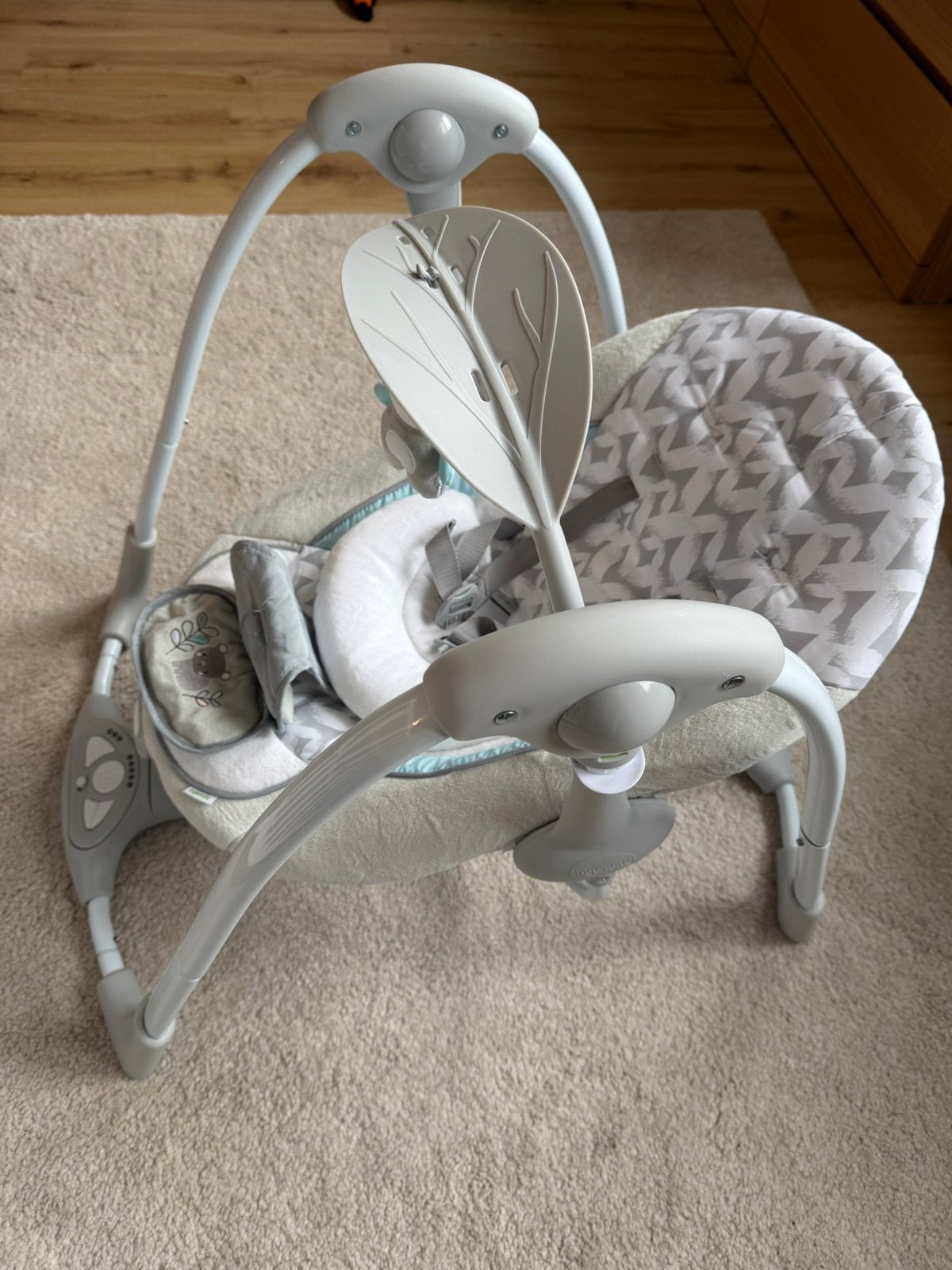 Ingenuity ConvertMe Swing-2-Seat Electric Baby Swing, Ophalen of Verzenden, Zo goed als nieuw, Overige merken