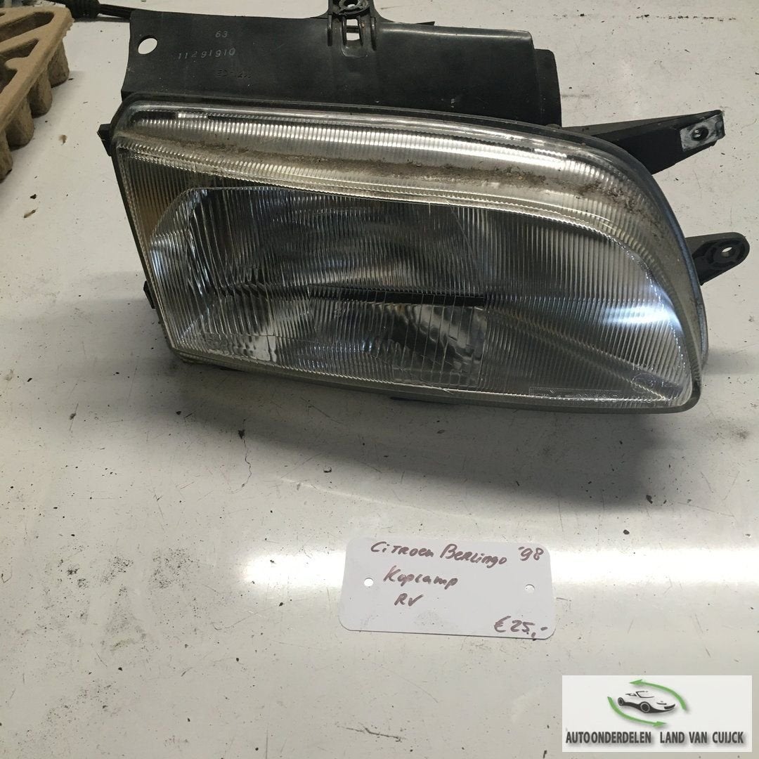 Citroen Berlingo 1998 Koplamp Rechtsvoor, Gebruikt, -, -, Ophalen of Verzenden