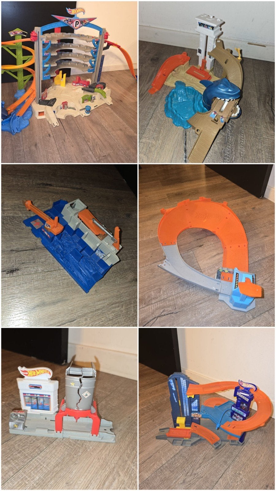 Grand lot Hot Wheels- Ultimate Garage + pistes + accessoire, Ophalen, Racebaan, Hot Wheels