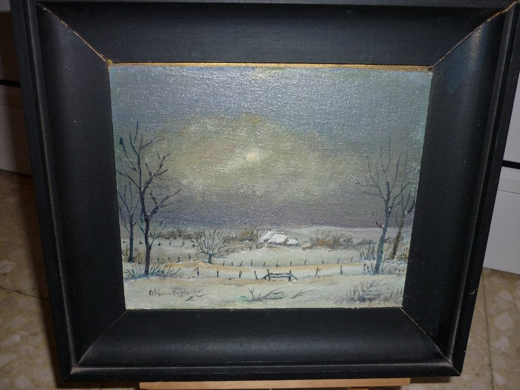 Schilderijtjes, Antiek en Kunst, Ophalen of Verzenden, Handgeschilderd