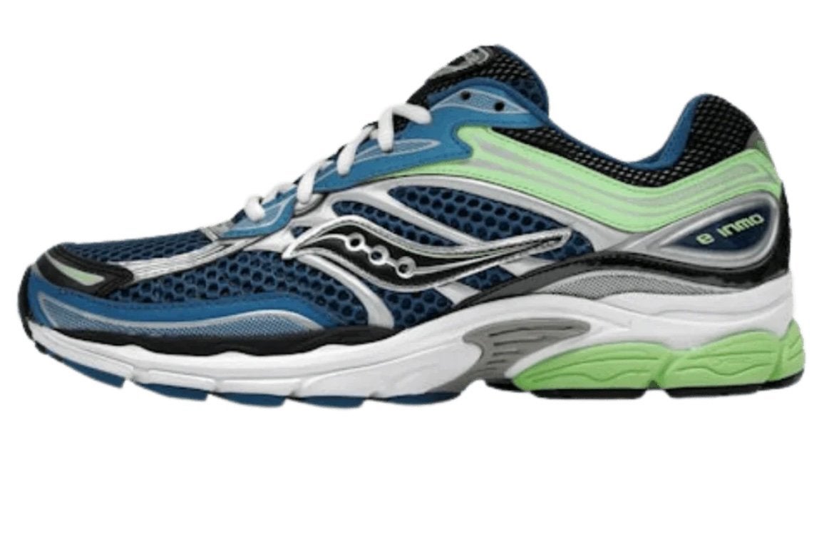 New Saucony Omni 9 blue lime, Kleding | Heren, Schoenen, Nieuw, Sneakers, Verzenden, Blauw