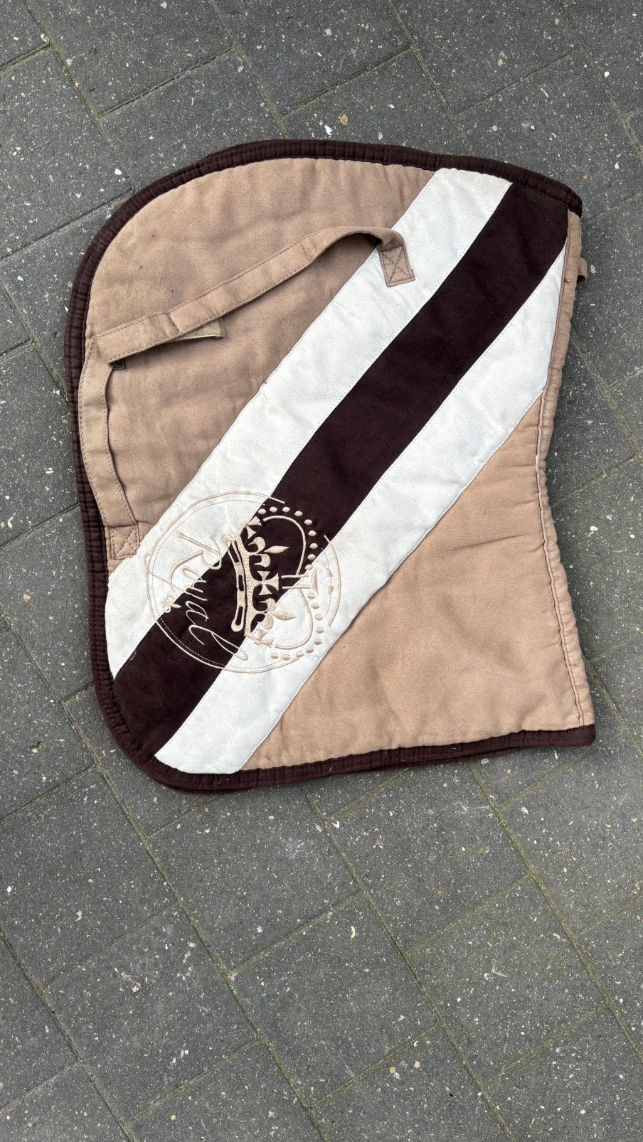 Ponydekje beige met bruin en wit, Pony (P), Ophalen, Zo goed als nieuw, Beige