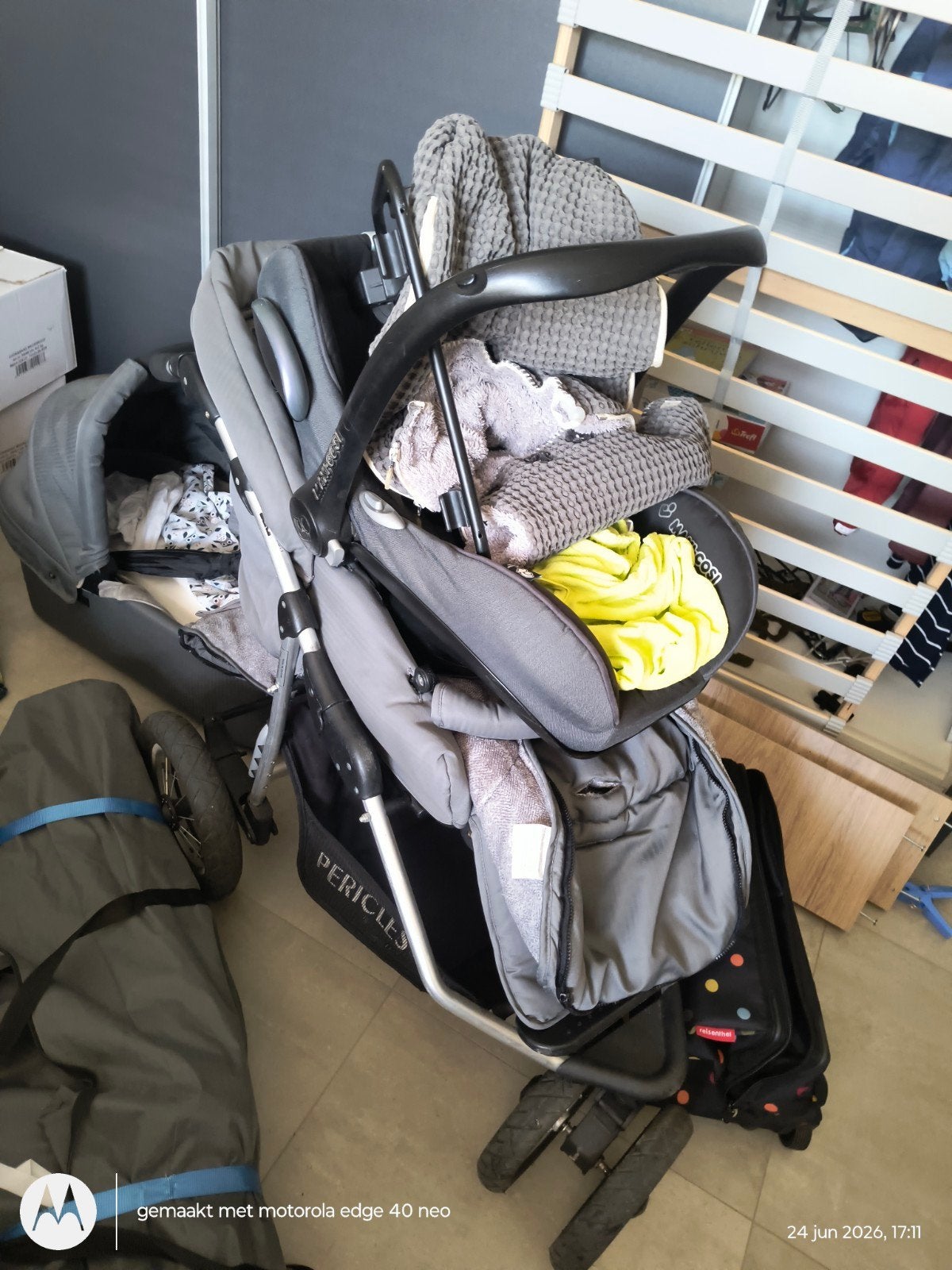 Kinderwagen met Maxi-Cosi en 2x easy base Maxi-Cosi, Enlèvement, Poussette, Maxi-Cosi