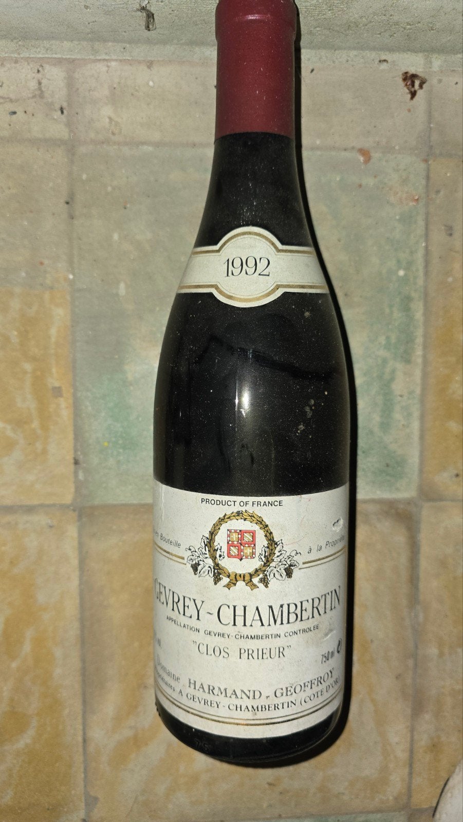Gevry-chambertin 1992 "clos prieur"., Verzamelen, Ophalen