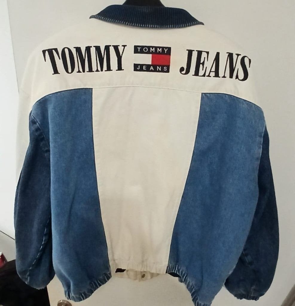 Vintage Tommy Hilfiger Colorblock Bomber Jacket - Zeldzaam!, Kleding | Heren, Jassen | Zomer, Ophalen of Verzenden, Zo goed als nieuw