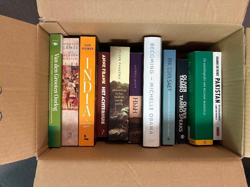 lot boeken te koop, Ophalen
