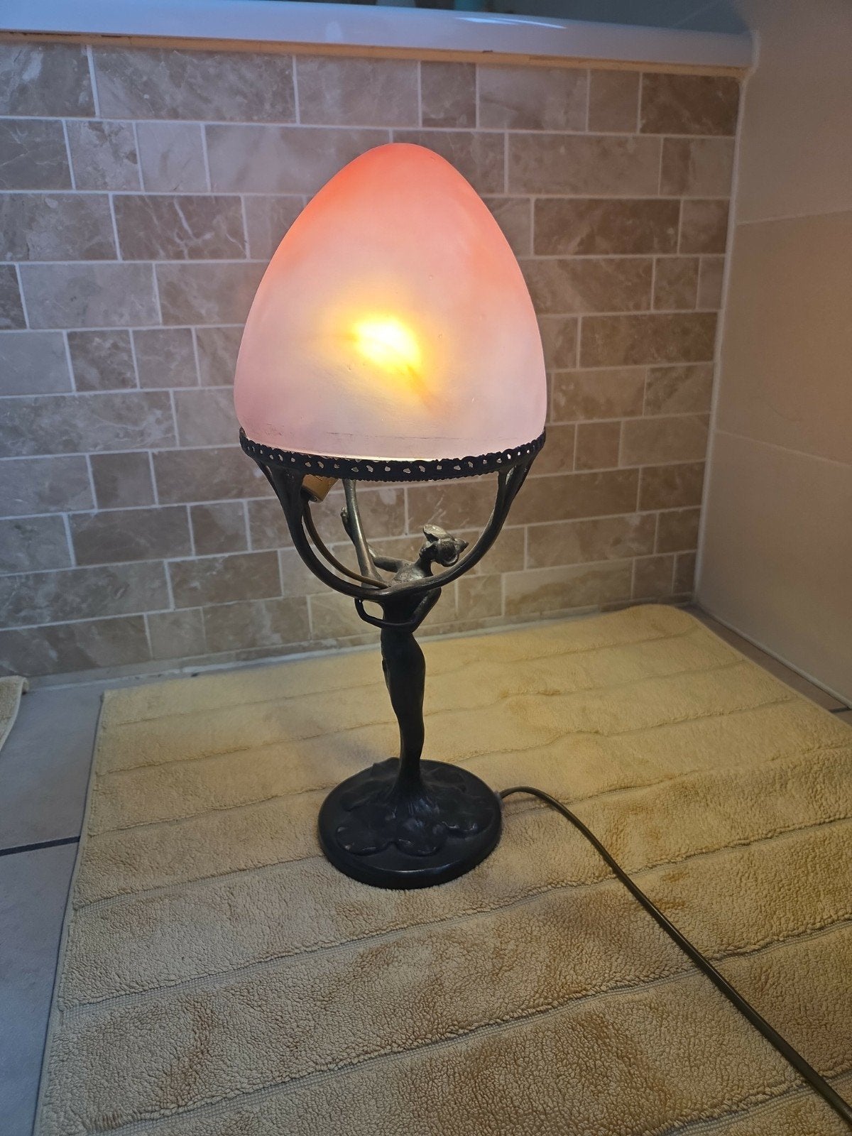 art-deco lamp, Ophalen