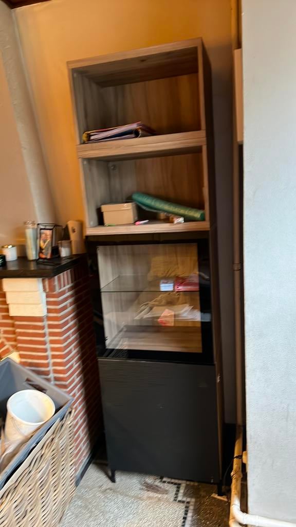 Vitrinekast, Elektronische apparatuur, Koelkasten en IJskasten, Ophalen, Zo goed als nieuw