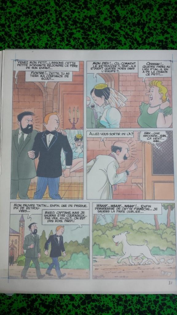 Album original de « Le mariage de Tintin » Jan Bucquoy, Enlèvement ou Envoi, Comme neuf, Bucquoy