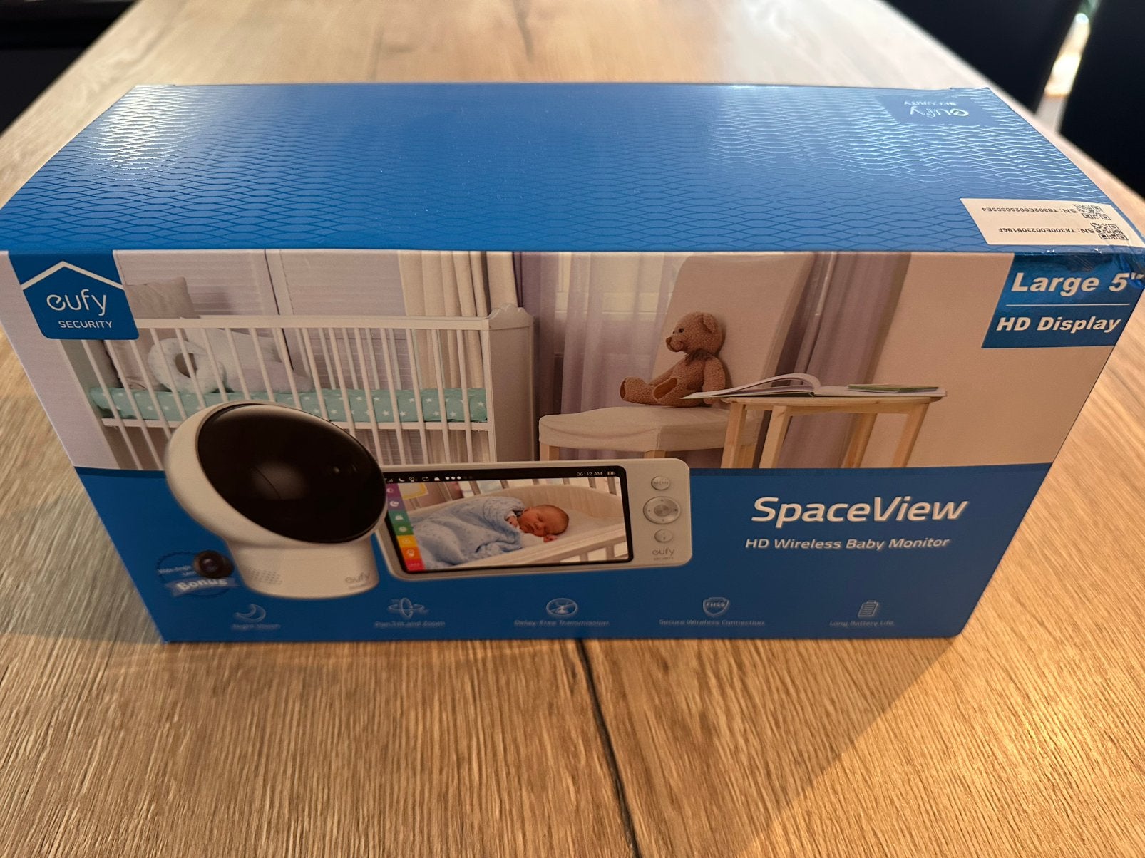 Eufy Security SpaceView HD Wireless Baby Monitor, Ophalen, Zo goed als nieuw, Camera
