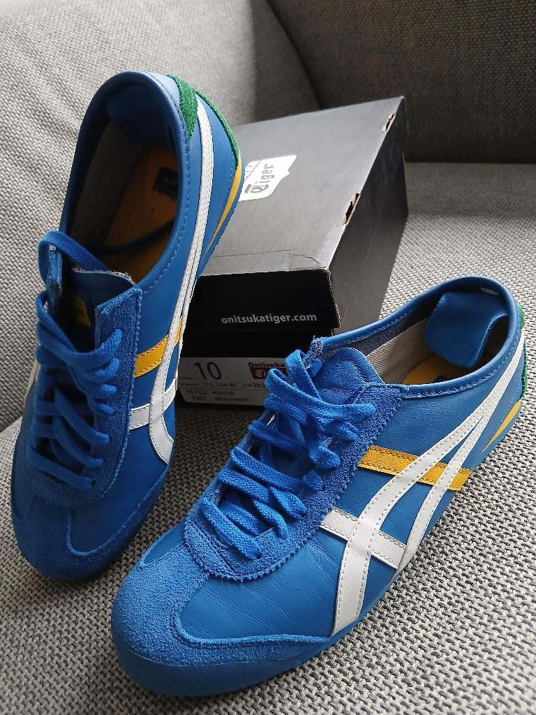 Pack Onitsuka Tiger Mexico 66 Brazil Bleu Taille limitée 44, Neuf, Enlèvement ou Envoi, Sneakers et Baskets, Bleu