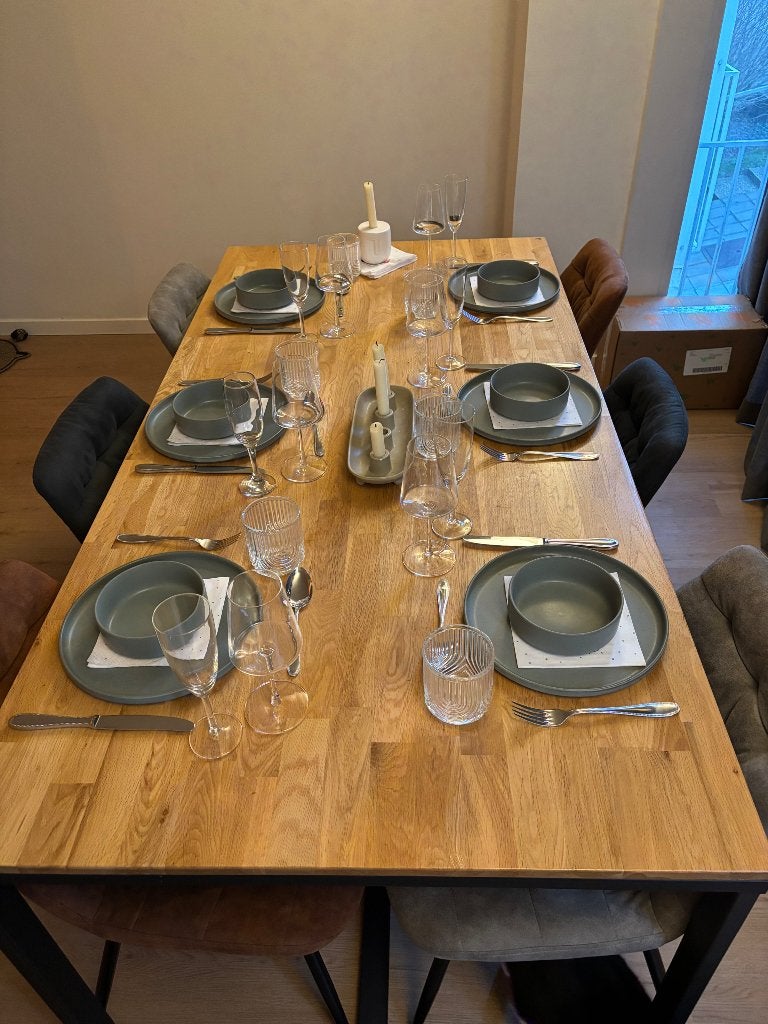 Industriële tafel La Redoute, Ophalen, Eikenhout, 50 tot 100 cm, Zo goed als nieuw