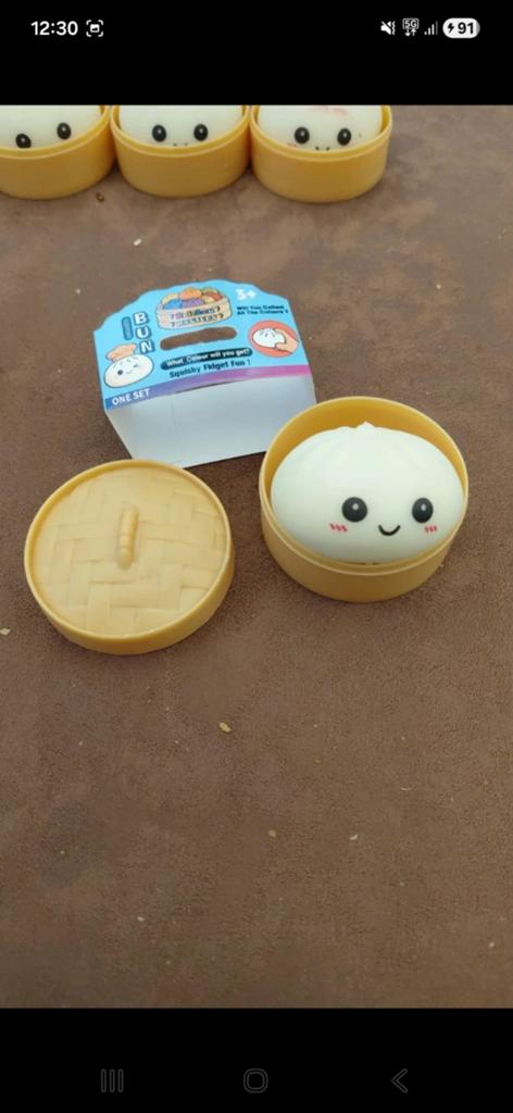 Mini squishy dumpling wit, Ophalen of Verzenden, Nieuw