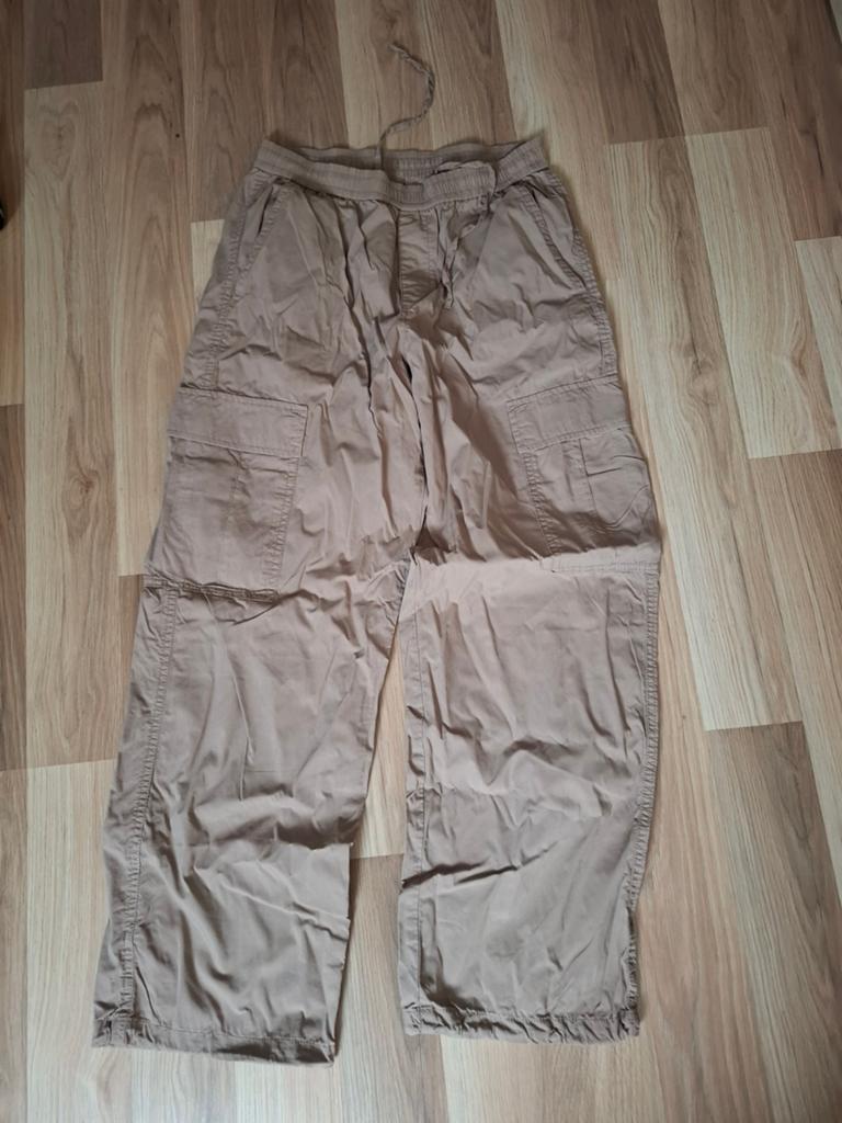 Beige baggy cargo broek, Ophalen of Verzenden, Gedragen, Beige, Lang