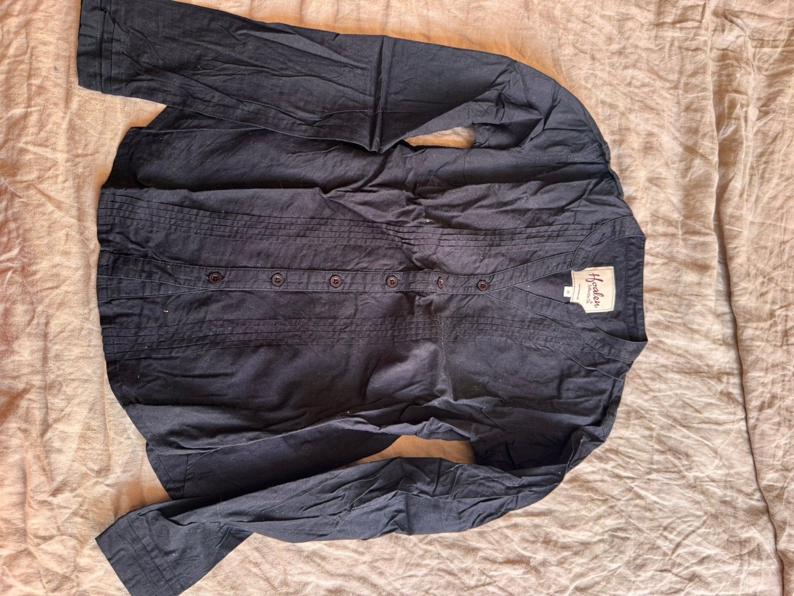Zwart getailleerd overhemd, Kleding | Dames, Overige Dameskleding, Ophalen, Gedragen