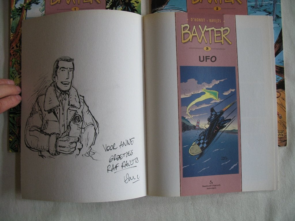 Baxter,1ste druk, complete reeks met dedicace in nr 3, Série complète ou Série, Enlèvement ou Envoi, Comme neuf