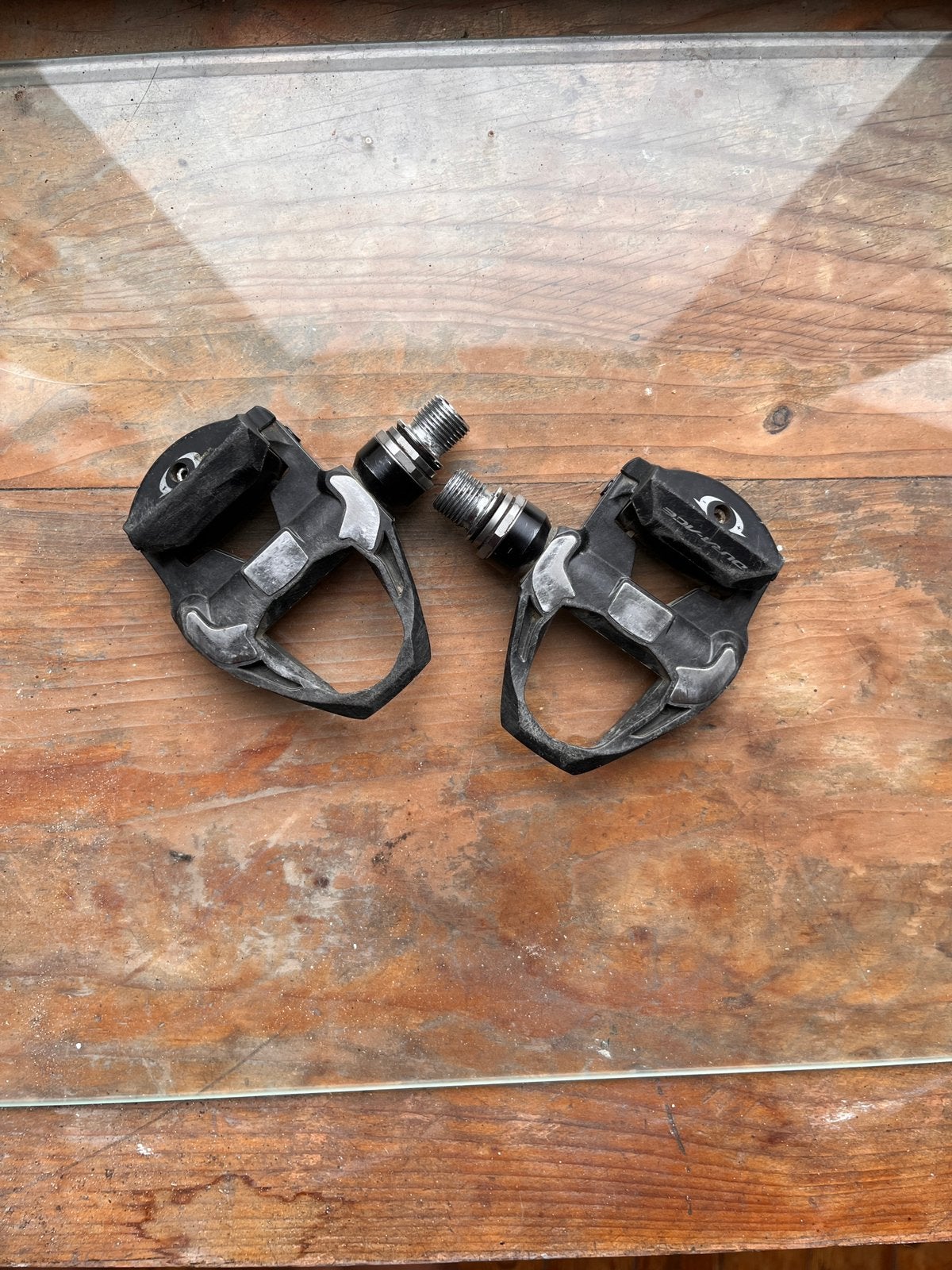 Dura Ace r9100 pedalen, Vélos & Vélomoteurs, Vélos Pièces, Enlèvement, Utilisé, Racefiets, Pédalier ou Pédales
