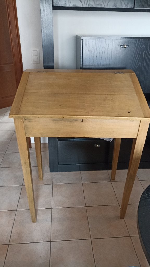 Bureau pupitre en bois, Maison & Meubles, Autres styles, Bureau assis-debout, Utilisé, Bois