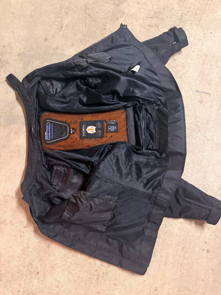 Richa zomer motorjas zwart 2XL - Inclusief D3O protectie, Motoren, Kleding | Motorkleding, Ophalen, Jas | textiel, Heren, RICHA