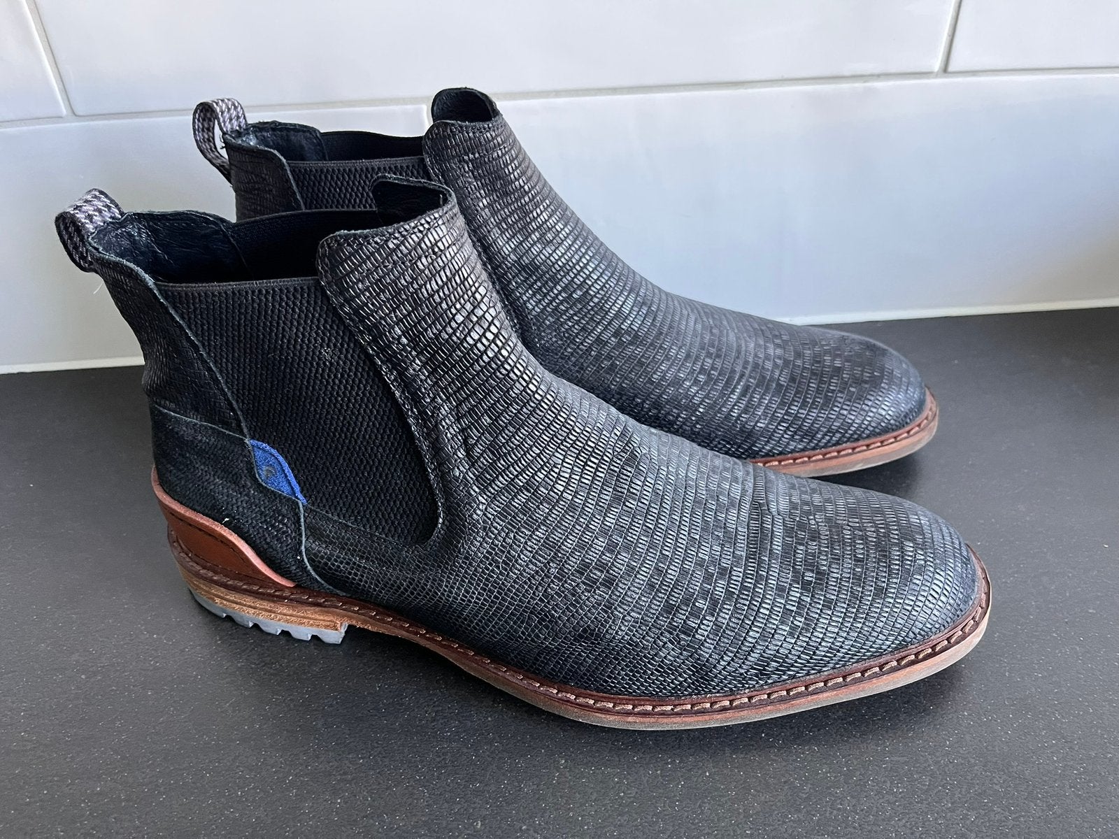 Floris van Bommel herenschoenen maat 9 / 43 amper gedragen, Kleding | Heren, Schoenen, Ophalen of Verzenden, Zo goed als nieuw