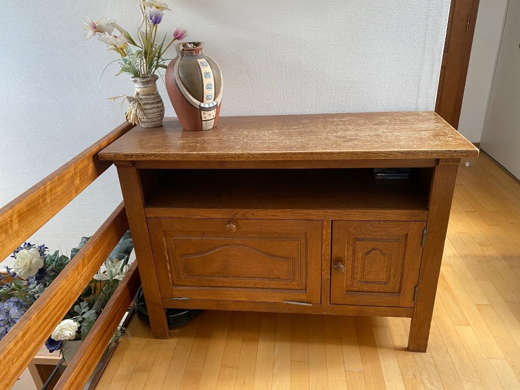 Meuble bas à donner, Ancien, 25 à 50 cm, Chêne, Moins de 100 cm