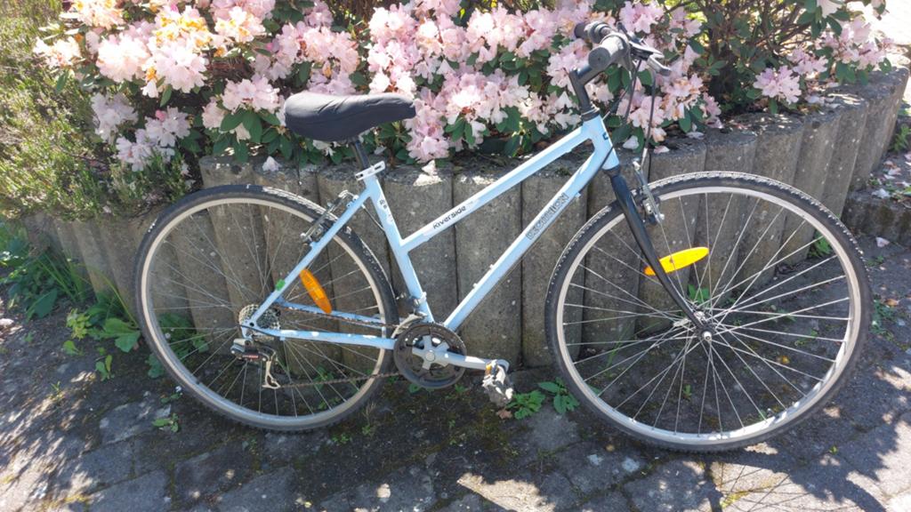 Vélo Riverside Décathlon pour dame;  bleu clair, Autres marques, Frein sur jante, Enlèvement, Utilisé