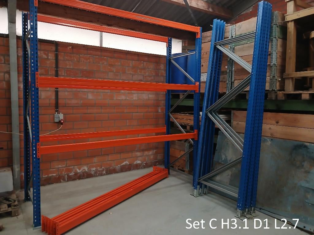 Palletstelling 3,1 m hoog 1 m diep (zéér goede staat), Ophalen of Verzenden