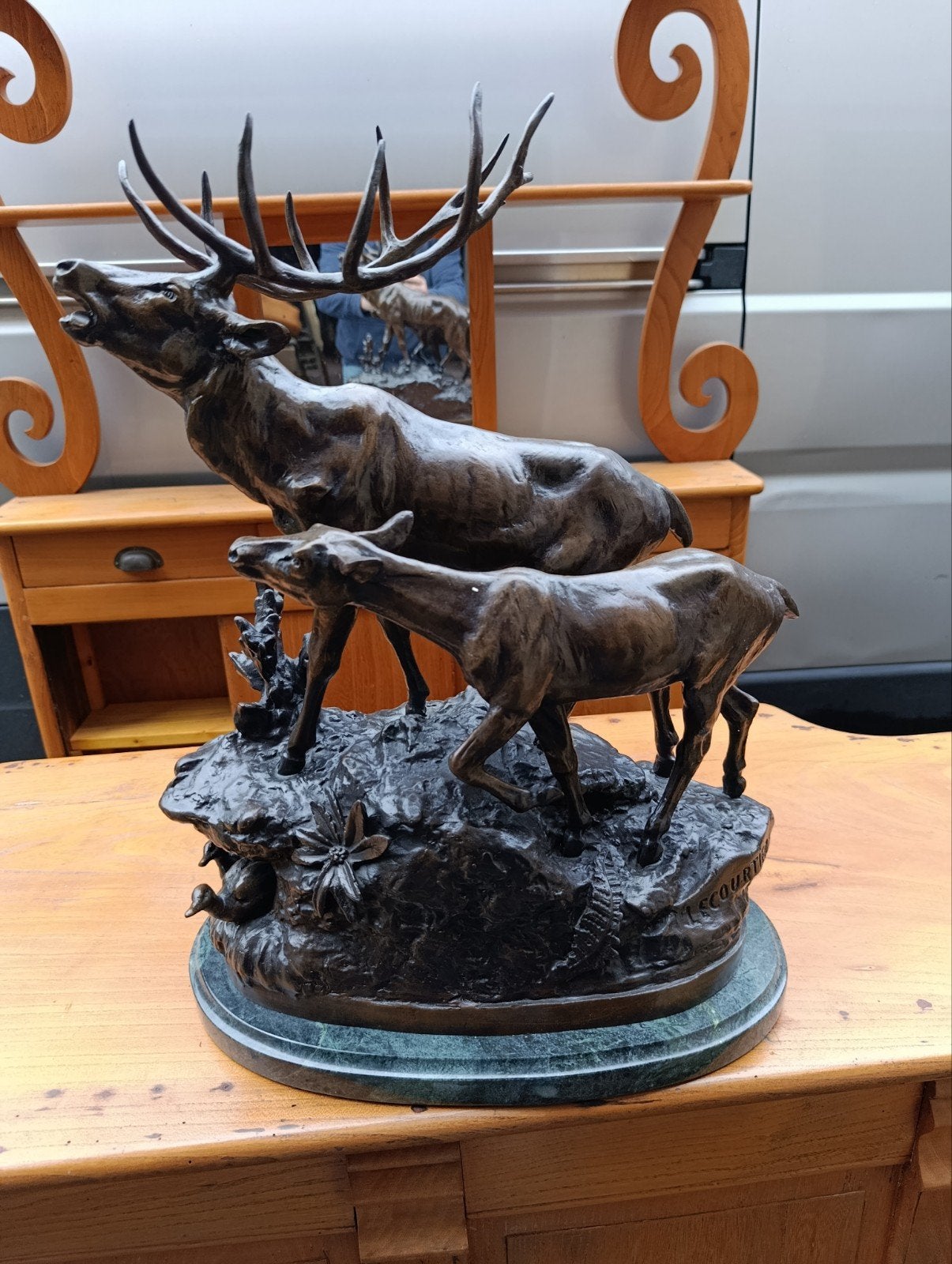 beeld in brons, Antiek en Kunst, Ophalen, Brons