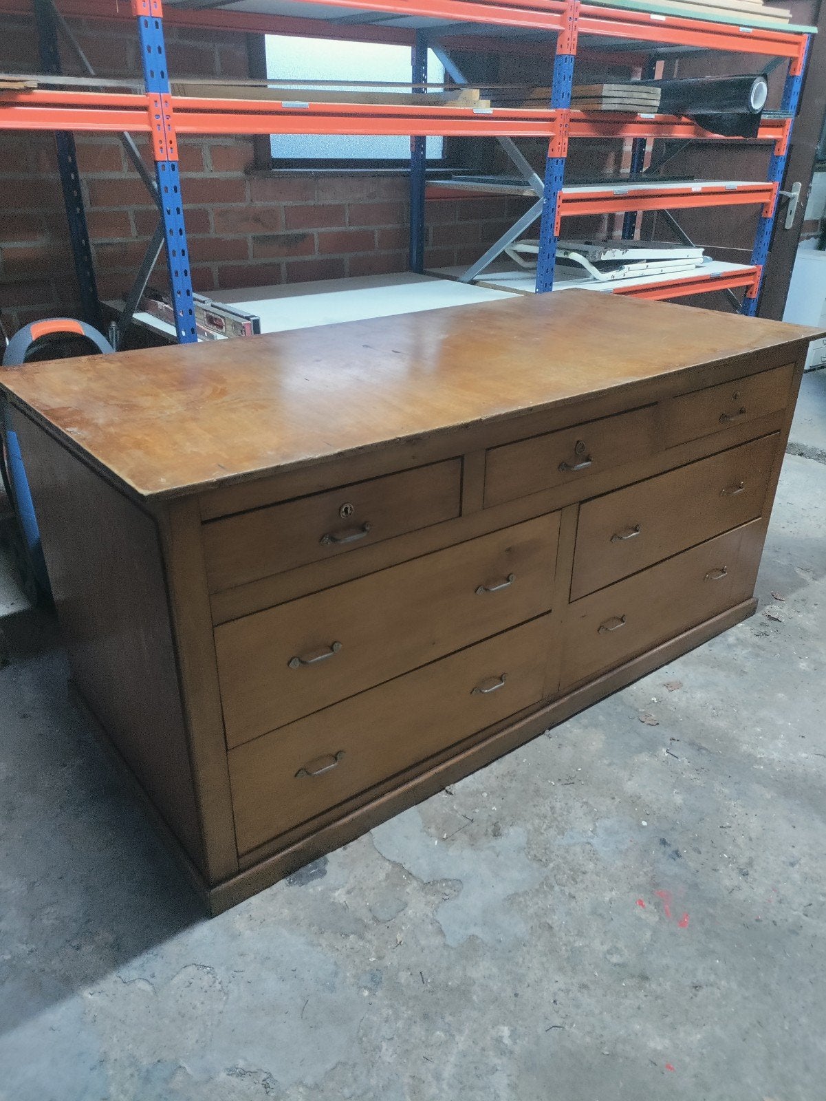 Commode authentique, îlot de cuisine, comptoir, Maison & Meubles, 5 tiroirs ou plus, Moins de 100 cm, 150 à 200 cm, Enlèvement