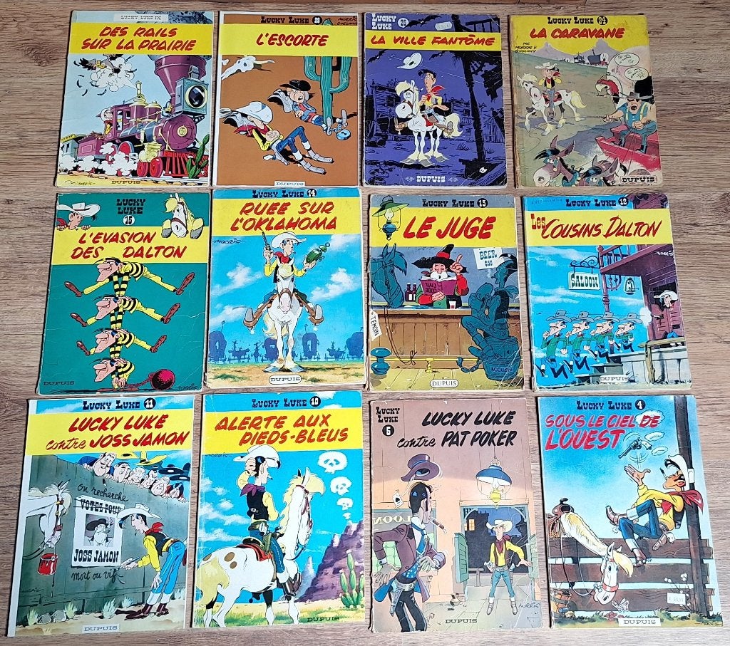 Lucky Luke paperbackpakket van 12, Boeken, Meerdere stripboeken, Ophalen, Gelezen, Morris