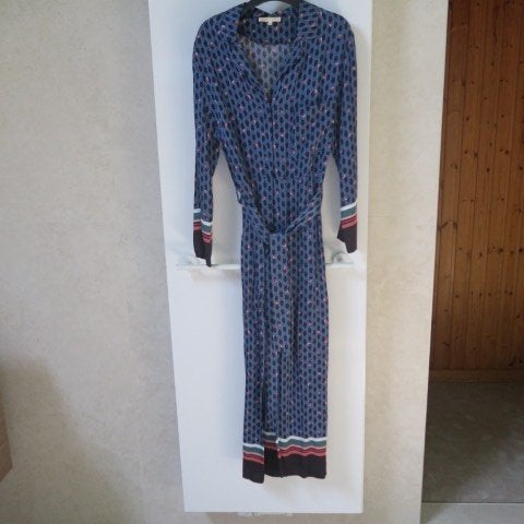 Jumpsuit print blauw rood met knooplint Maje mt 36, Vêtements | Femmes, Combinaisons, Neuf, Enlèvement ou Envoi, Taille 36 (S)