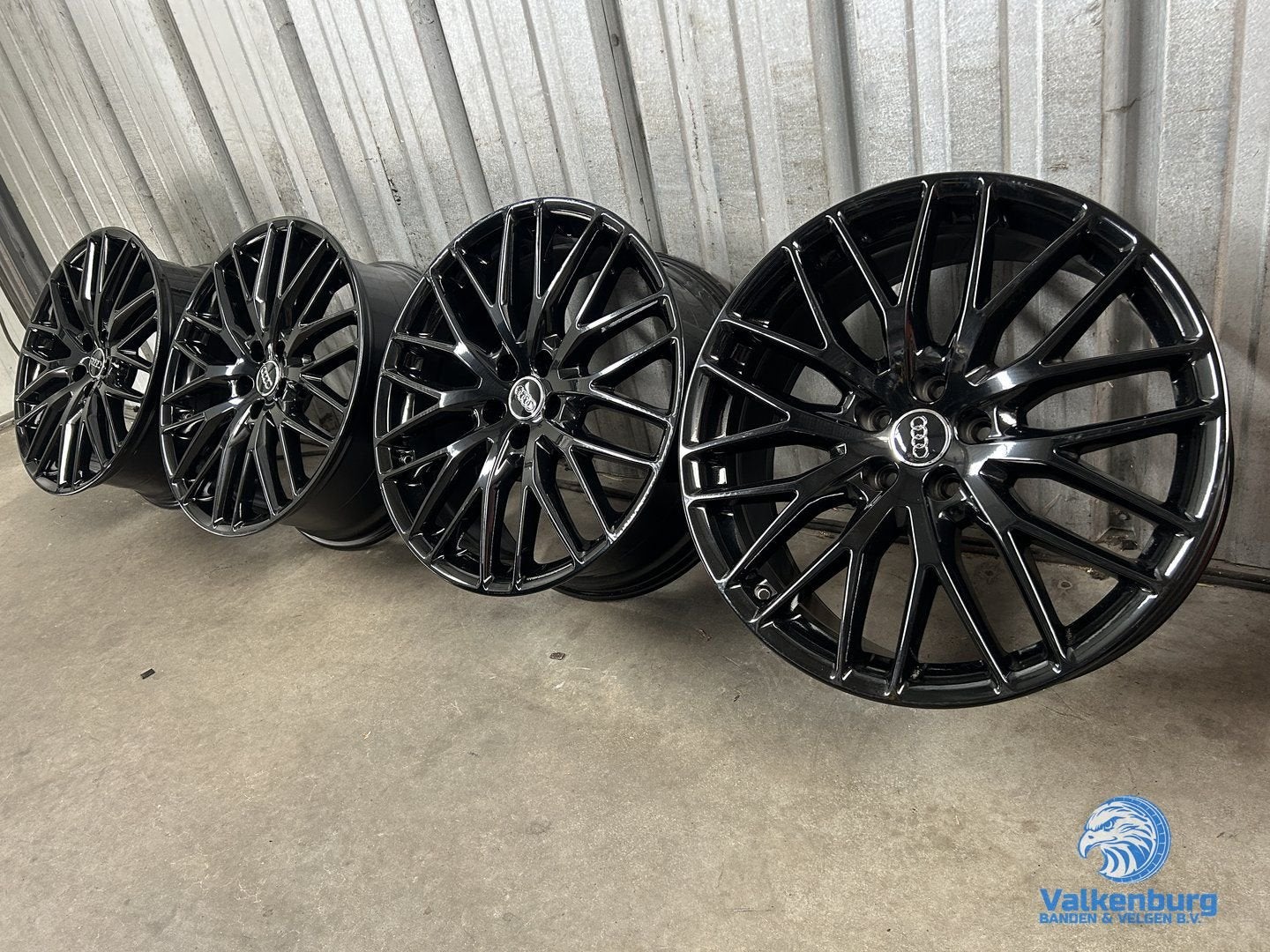 Originele Audi 20 inch zwarte velgen 5x112, Auto-onderdelen, Banden en Velgen, Gebruikt, Velg(en), -, -