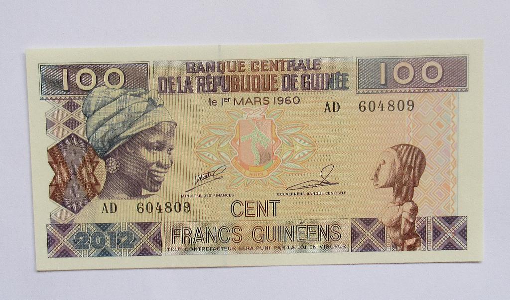 Guinée  100 Francs Guinéens  2012, Timbres & Monnaies, Billets de banque | Afrique, Envoi
